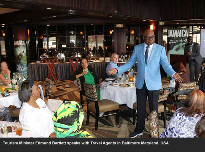 JAMAICA | Bartlett Lauds US Travel Marketers for selling Jamaica 