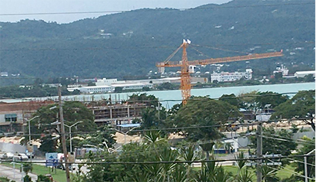 Development along the Montego Bay waterfront