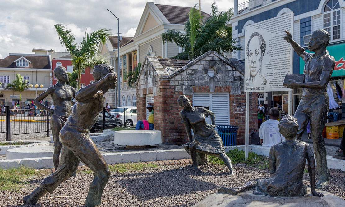 Sam Sharpe monument in Sam Sharpe Square, Mo Bay