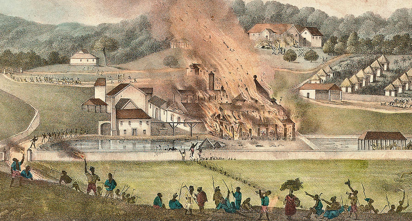 Duperly: 1833 Destruction of the Roehampton Estate January 1832