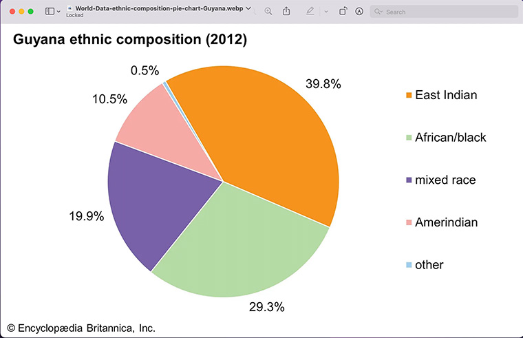 Guyana's ethnic composition
