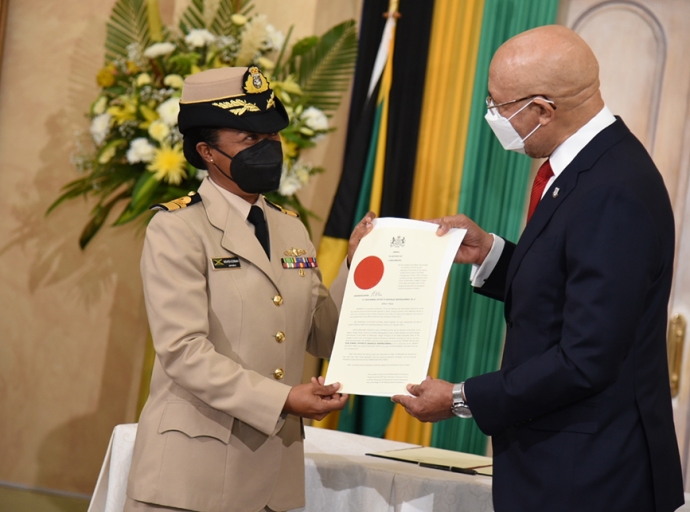 JAMAICA | Antonette Sandra-Lee Wemyss Gorman, First Female Head Of The JDF Takes Office