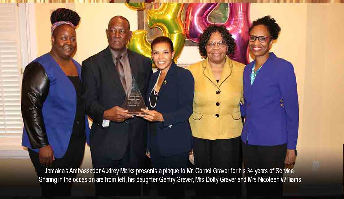 UNITED STATES | Jamaican embassy in Washington says farewell, to long serving staff members