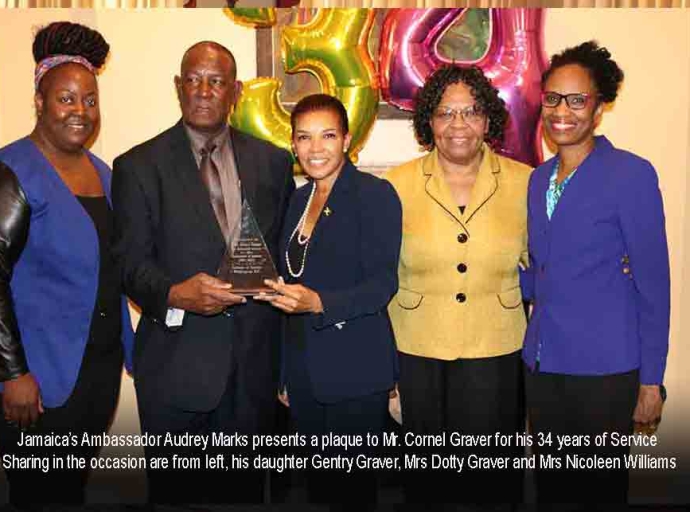 UNITED STATES | Jamaican embassy in Washington says farewell, to long serving staff members