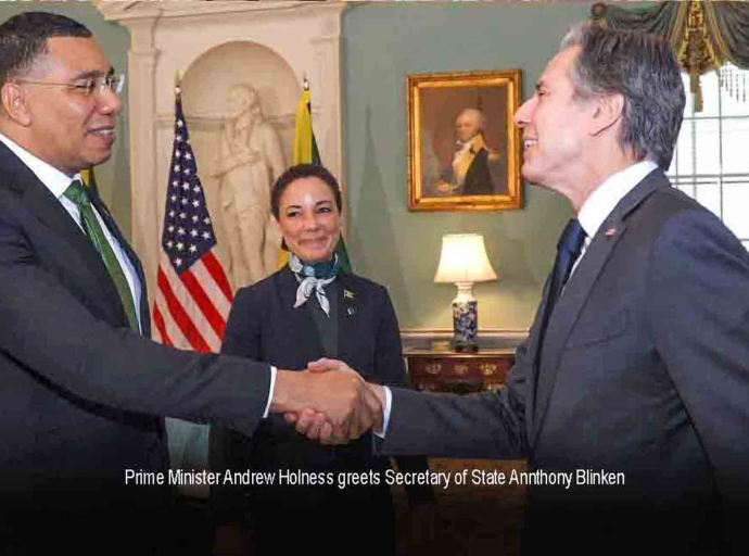 JAMAICA | Holness discuss growth potential with US Secretary of State Anthony Blinken