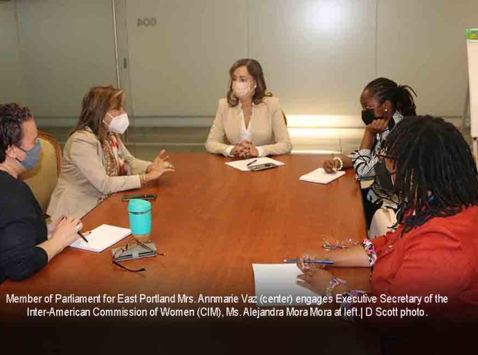 JAMAICA | Vaz commits to re-energizing Jamaica’s participation in the Inter-American Commission of Women (CIM)