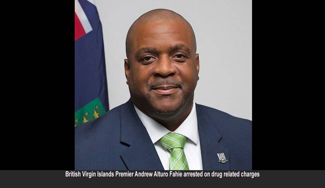 British Virgin Islands premier arrested on drug smuggling charges
