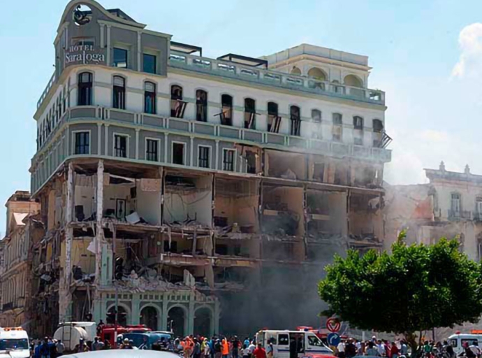 Havana’s Saratoga Hotel partially destroyed by strong explosion
