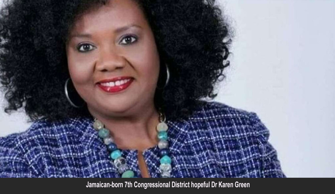 Karen Green, Jamaican born Congressional aspirant decries migrant busing by 'MAGA Governors'