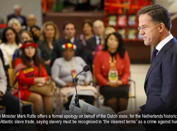 Netherlands PM Mark Rutte apologises for Dutch government’s role in slavery