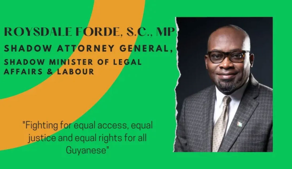 In The Abundance of Oil Money, The Guyanese People are Hungry and Thirsty says MP Roysdale Forde