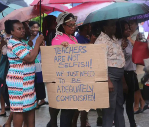 GUYANA | Roysdale Forde stands with Guyana’s Teachers