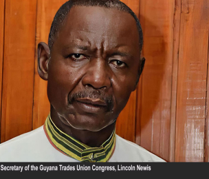 GUYANA | GTUC's Lincoln Lewis speaks on Jamaica's Rebel Radio about worker's rights in Guyana