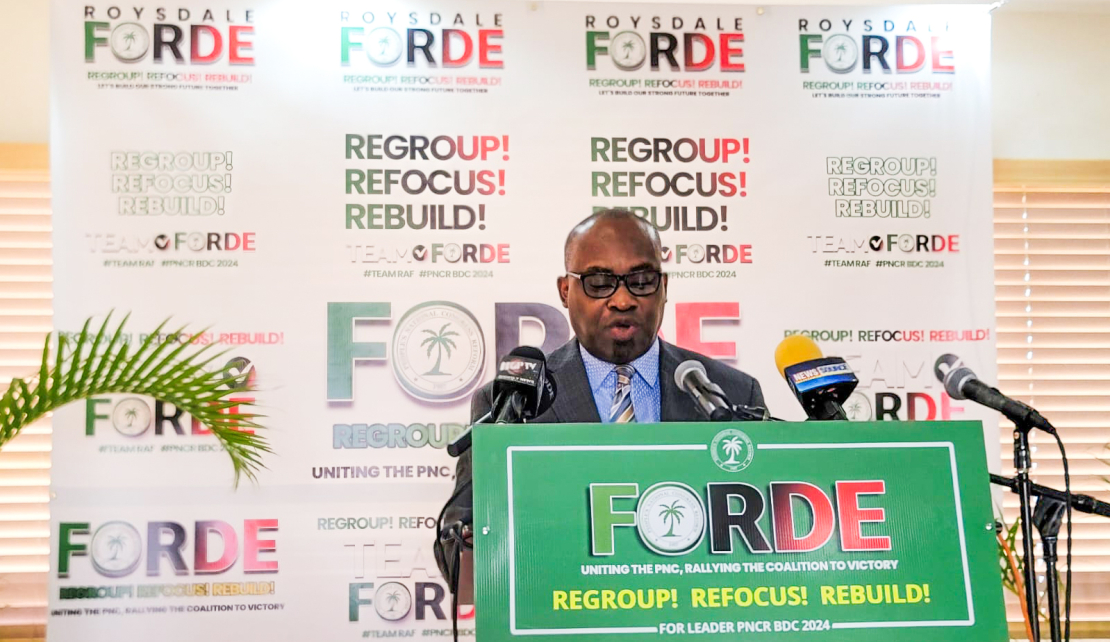 GUYANA | Roysdale Forde announces bid for leadership of the People's National Congress Reform Party, PNCR.