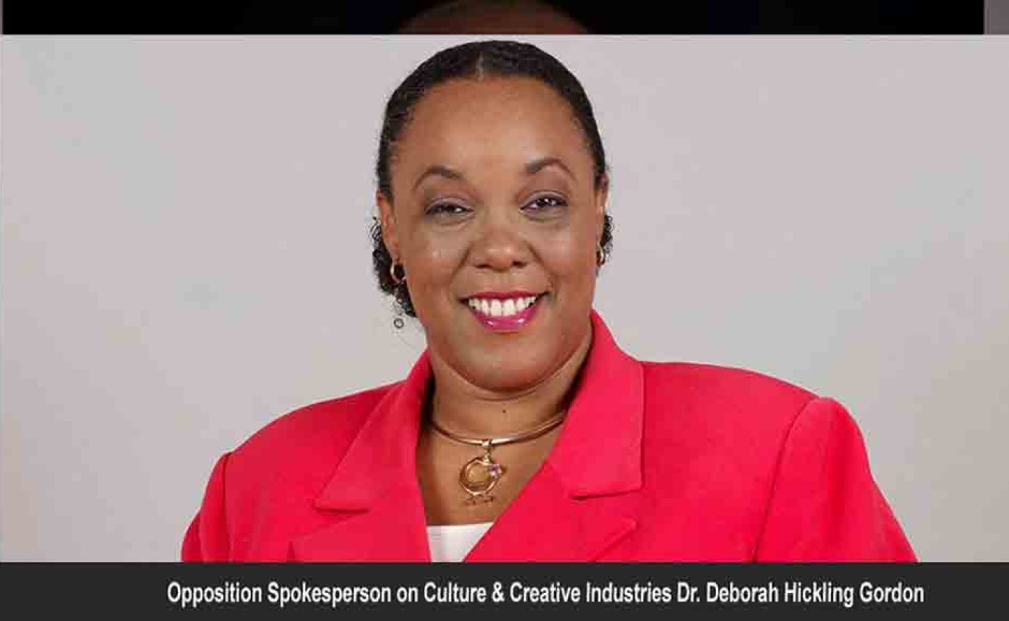 PNP spokesperson on Culture and the Creative Industries, Dr. Deborah Hickling Gordon,