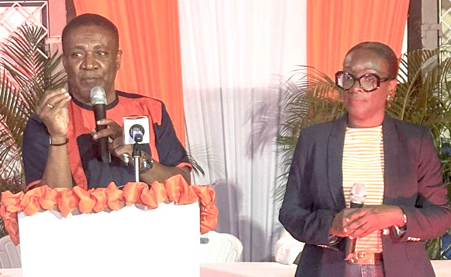 Shadow Minister for Energy, Phillip Paulwell and MP Candidate for central St. James, Senator Janice Allen.