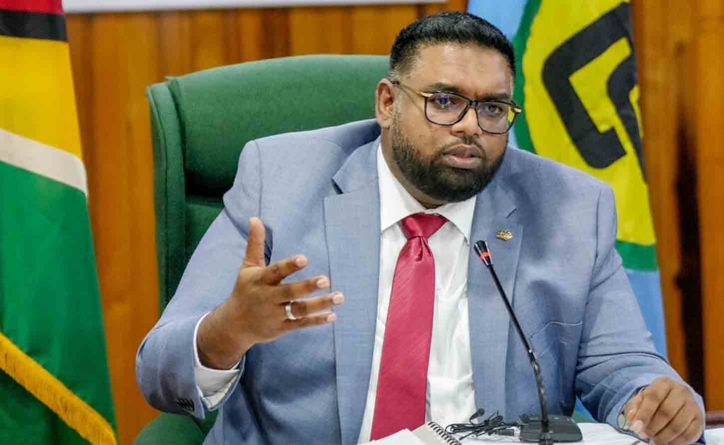 Guyana's President Dr. Irfaan Ali, - Lead Head of Government for agriculture and food security in the CARICOM Quasi Cabinet