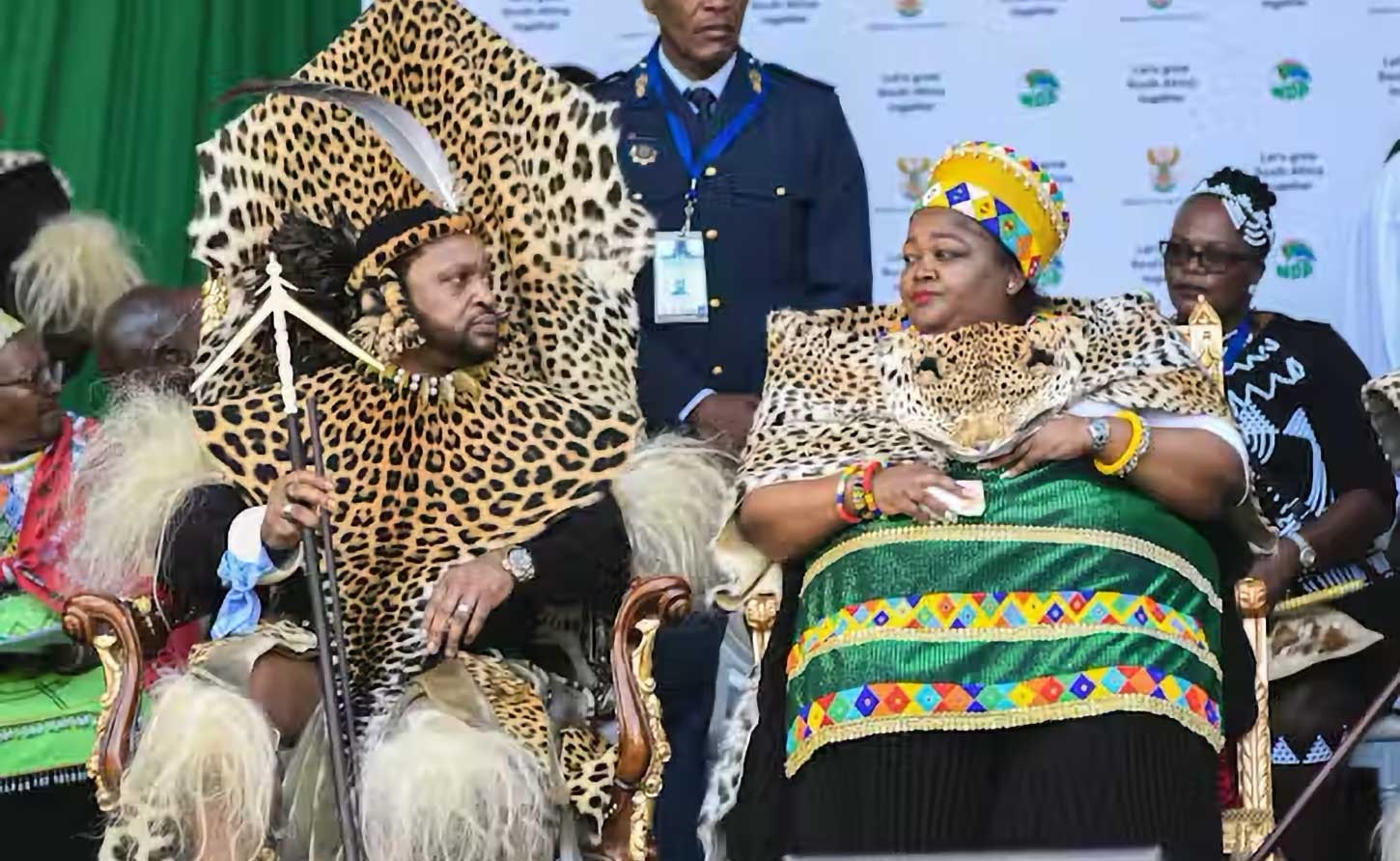 Zulu King Misuzulu kaZwelithini with wife Queen Ntokozo kaMayisela in 2022, before their divorce made headlines. Darren Stewart/Gallo Images
