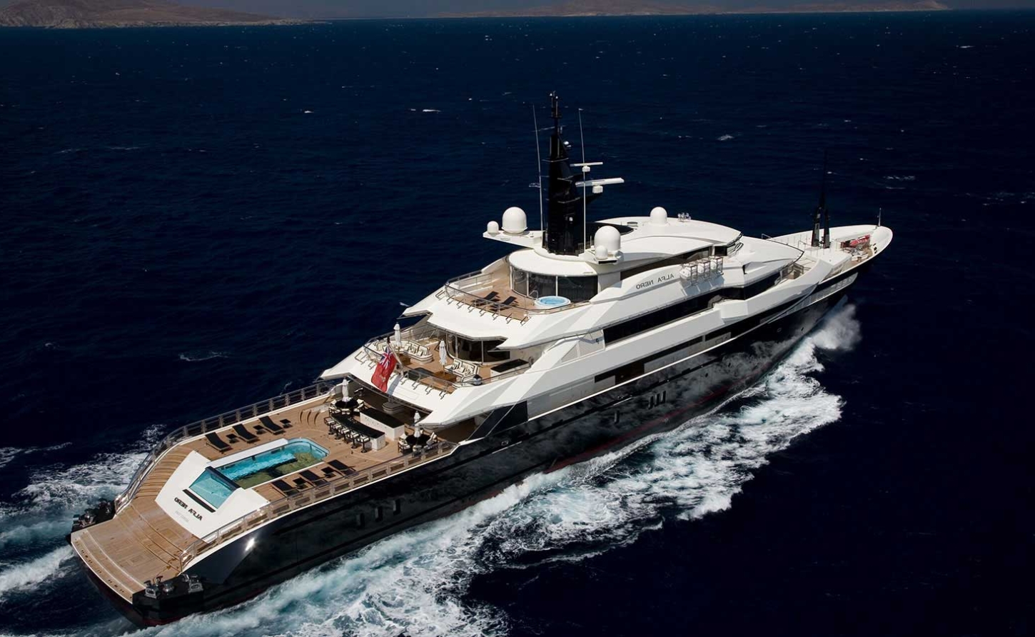 The controversial Alfa Nero megayacht