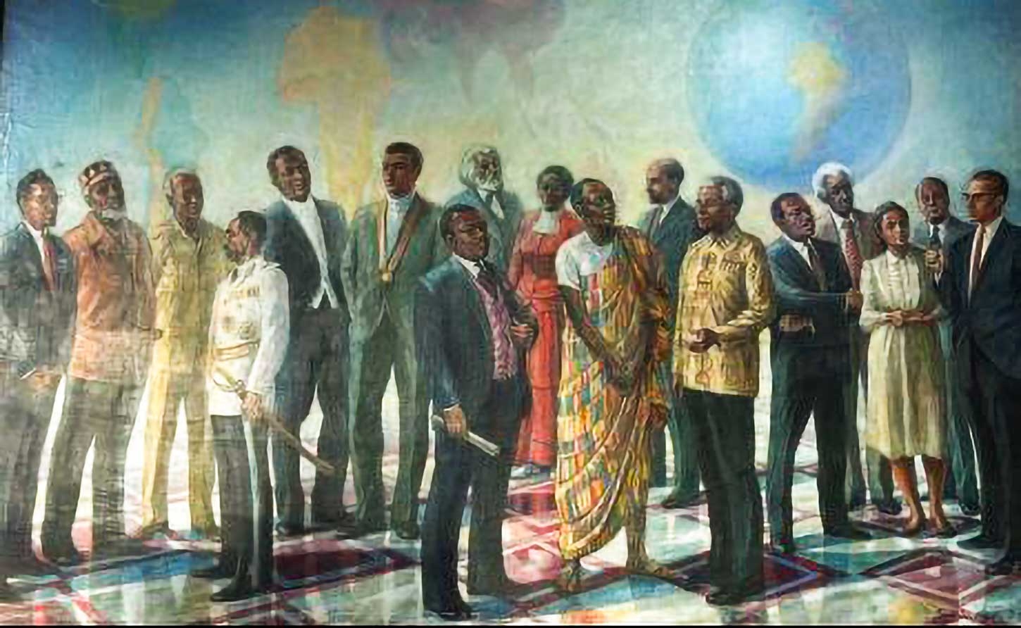 JAMAICA | Former PM Patterson Donates Pan-African Mural to UWI on 90th Birthday