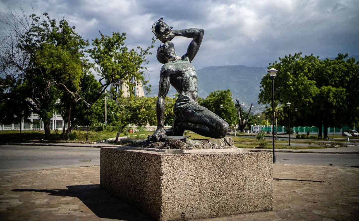 A monument to Slavery in Haiti