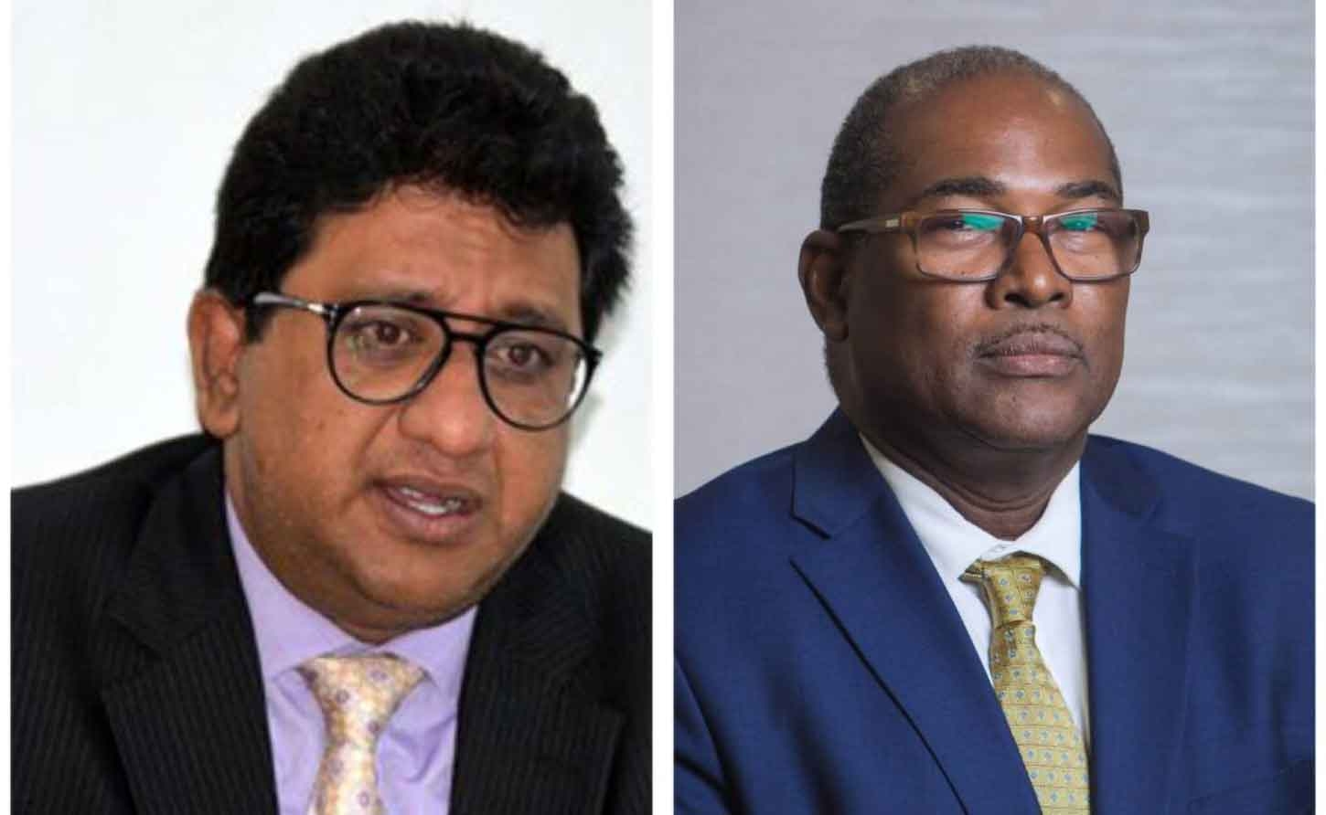 Attorney General Anil Nandlall. and AFC Leader Nigel Hughes