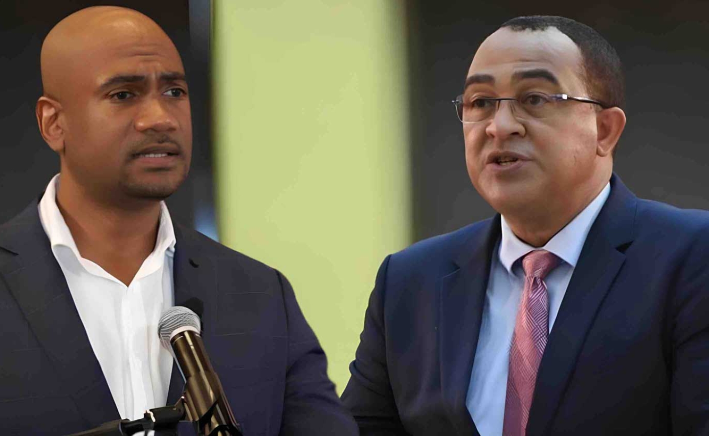 Opposition Spokesman on Health, Dr. Alfred Dawes and Health and Wellness Minister Dr. Christopher Tufton