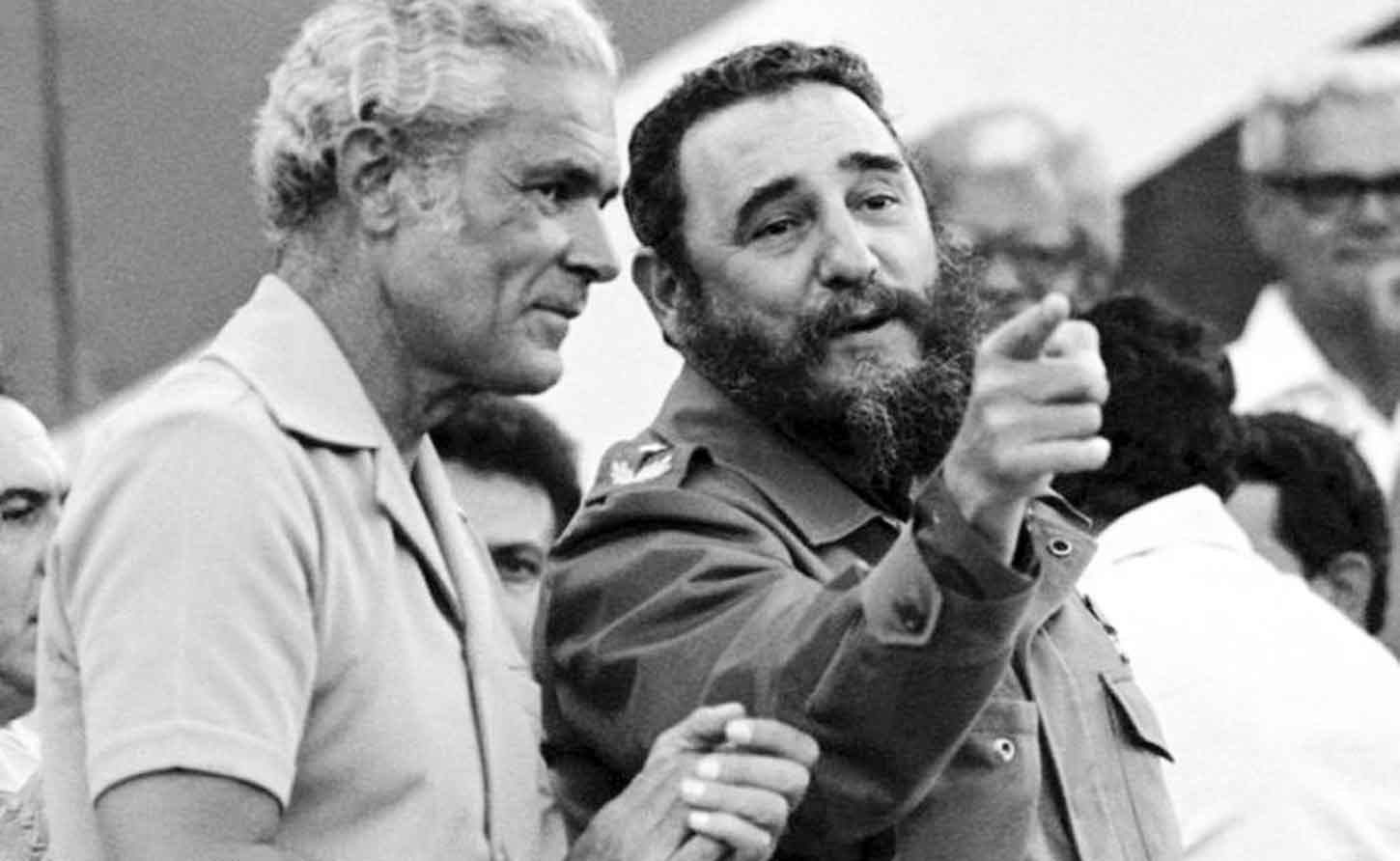 Jamaica's Prime Minister Michael Manley  and Cuban President Fidel Castro-Ruz.