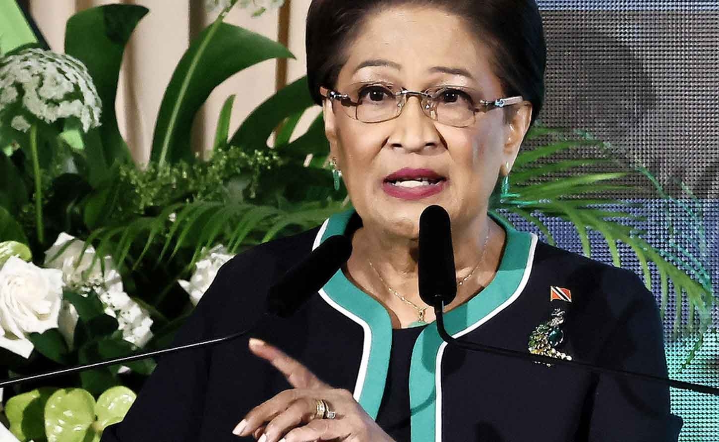 Trinidad and Tobago's Prime Minister Kamla Persad Bissessar 