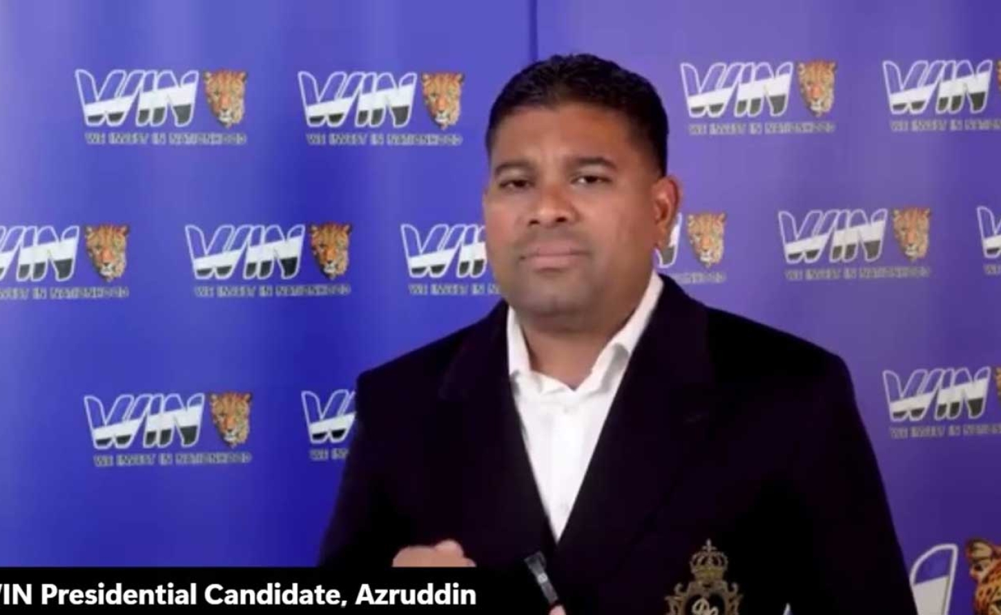 The leader of the We Invest In Nationhood (WIN) party Azruddin Mohamed