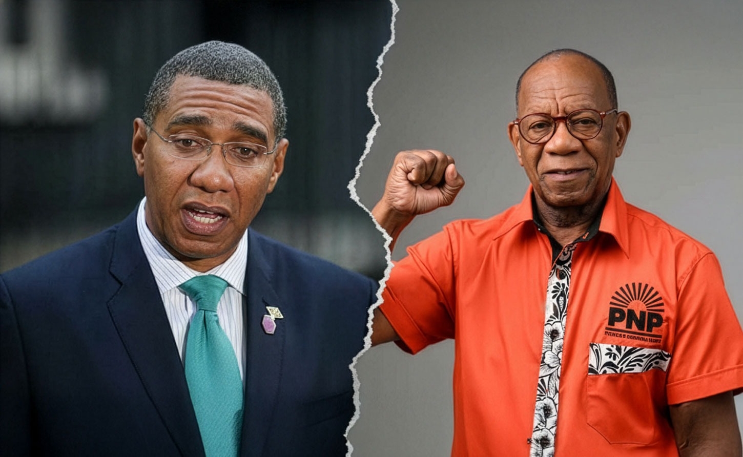 Prime Minister Andrew Holness and challenger Paul Buchanan in the St. Andrew West Central constituency battle-ground