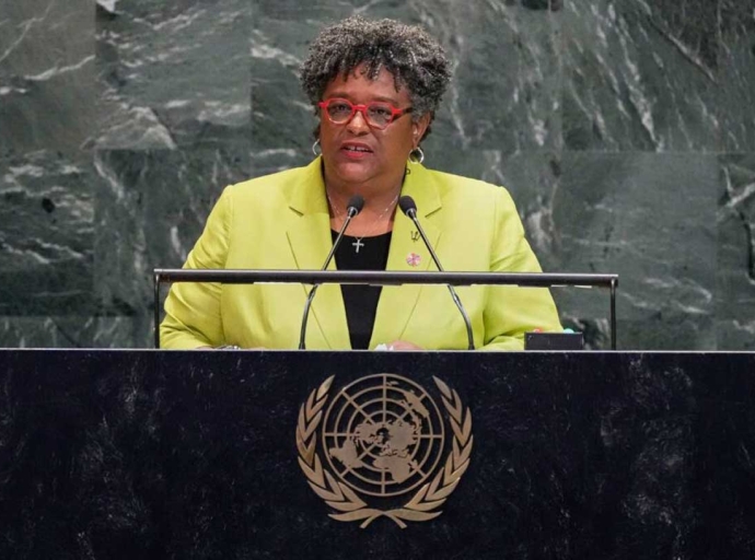 BARBADOS | Mottley's Moral Thunder: Demand Action on "Genocidal Destruction" in Sudan and Gaza