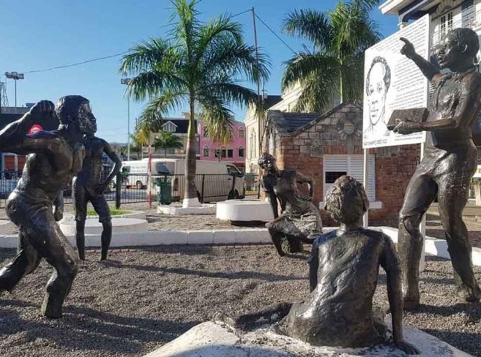 Monument to National Hero Samuel Sharpe in Sam Sharpe Square, Montego Bay