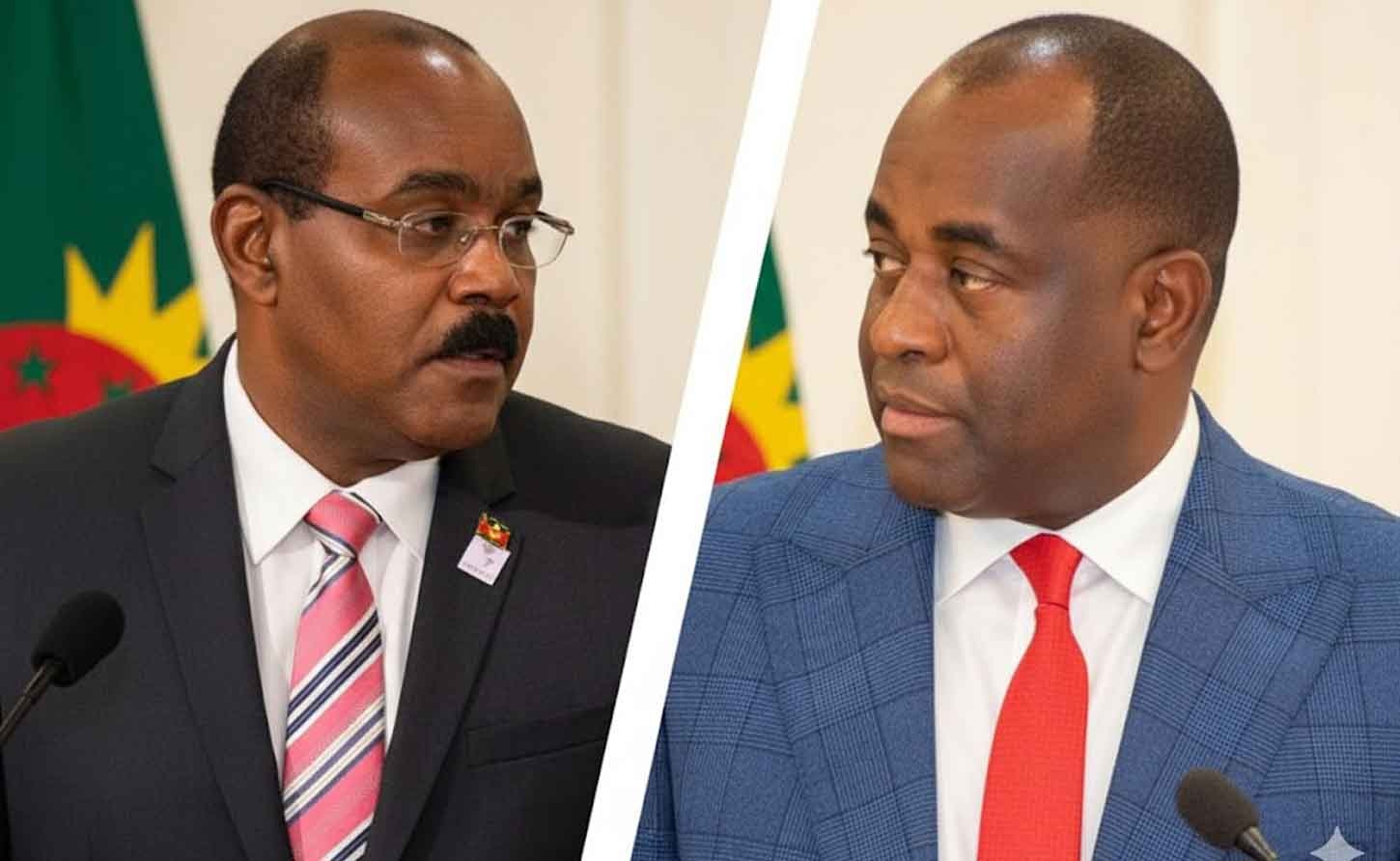 Prime Minister of Antigua and Barbuda, Gaston Browne and Prime Minister of Dominica Roosevelt Skerrit