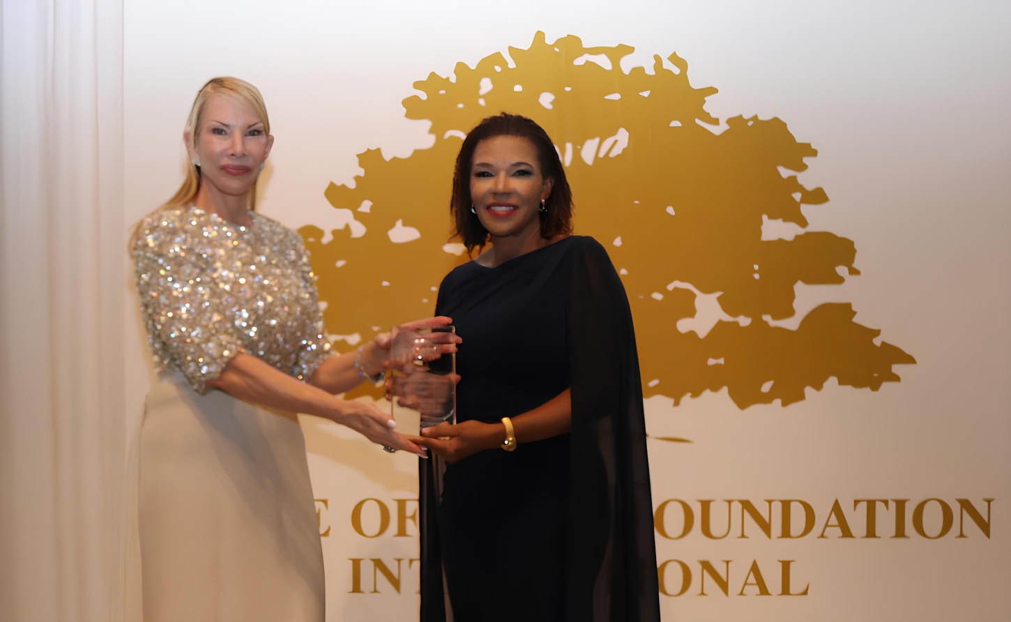 Jamaica's first female Ambassador to the United States, Audrey Marks  Receives 2026 Golden Heart Award from Amanda Schumacher