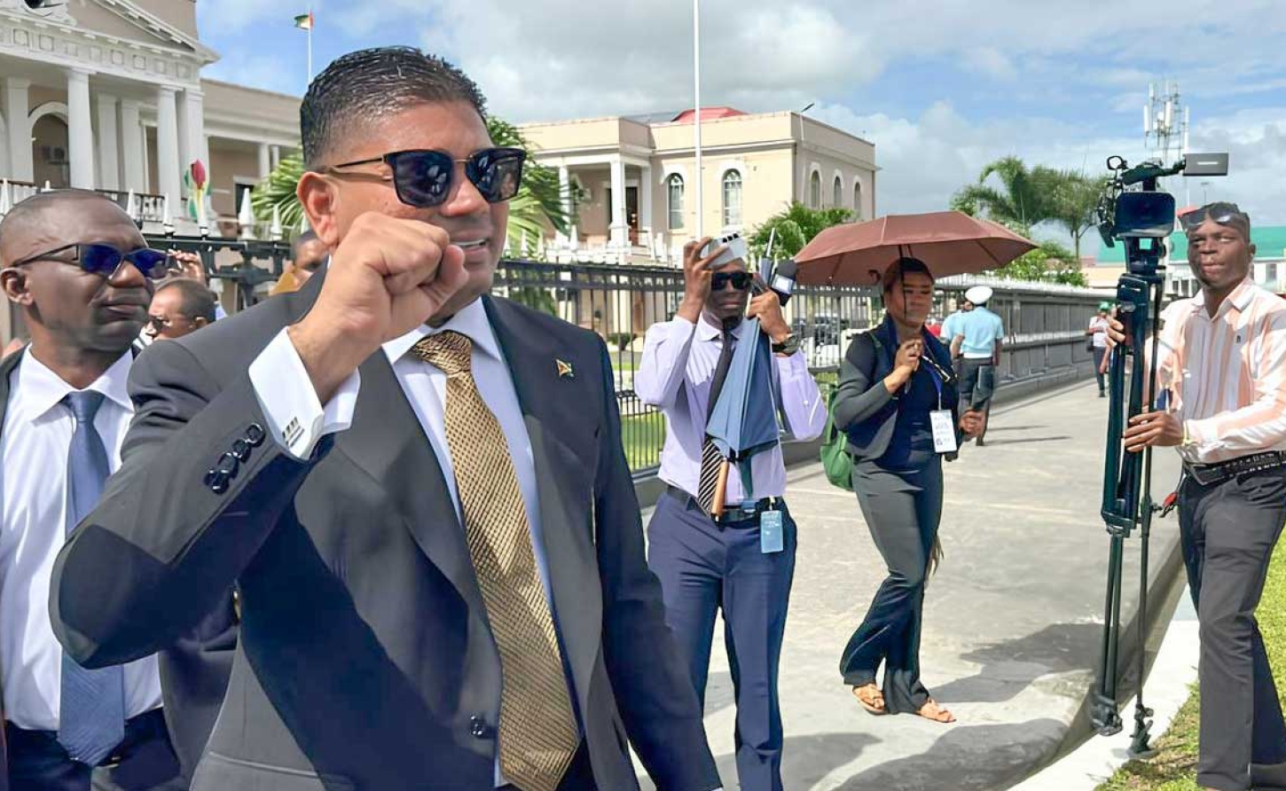 Newly elected  Opposition Leader MP Azruddin Mohamed who criticised a parliamentary decision not to allow non-government media to cover the  election of the Leader of the Opposition.
