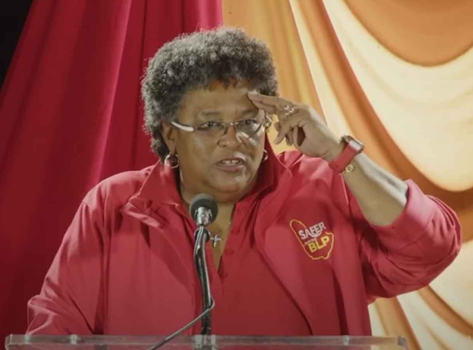 Leader of the Barbados Labour Party, (BLP) Prime Minister Mia Amor Mottley 