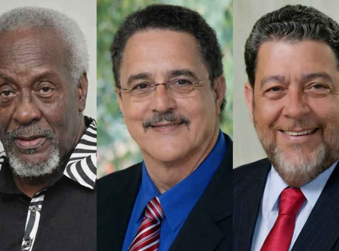 Former Prime Ministers PJ Patterson of Jamaica; Dr. Kenny Anthony of St. Lucia and Dr. Ralph Gonsalves of St. Vincent and the Grenadines.