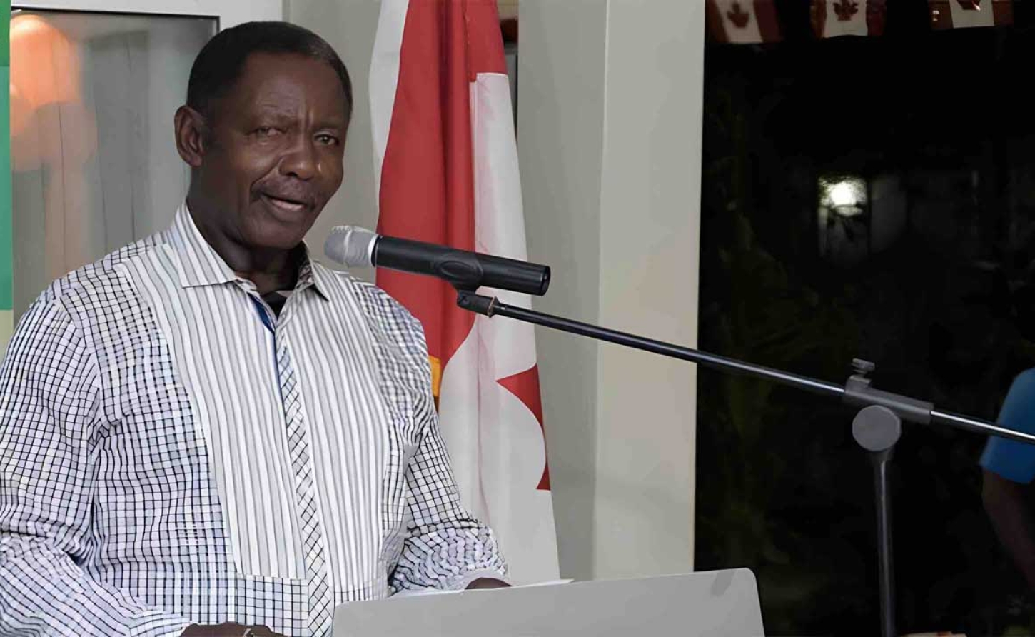 Veteran Trade Unionist Lincoln Lewis of the Guyana Trades Union Congress, GTUC