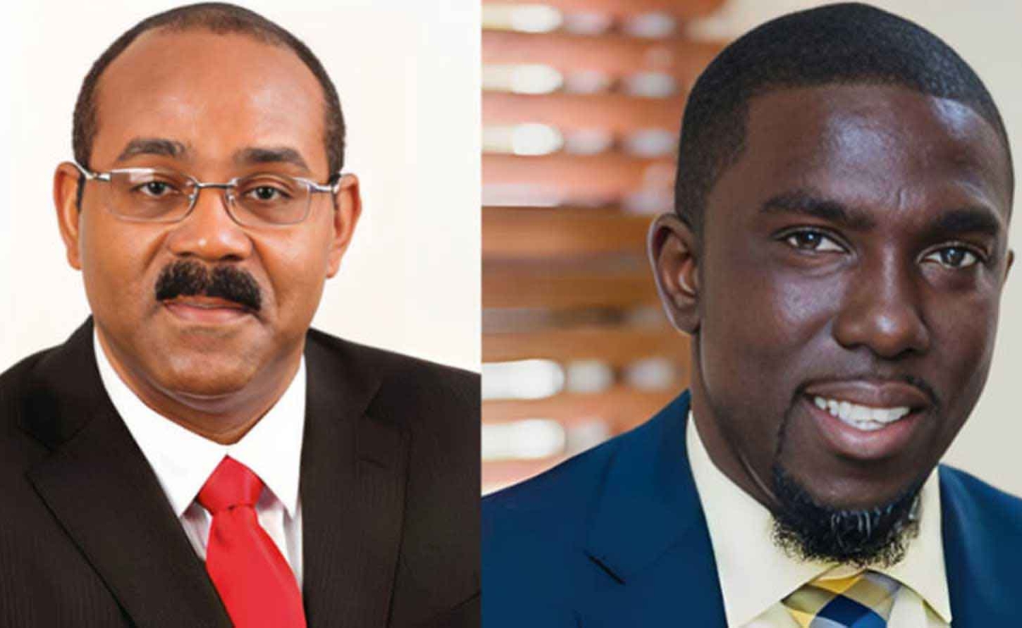 Prime Minister Gaston Browne and Opposition Leader Jamale Pringle
