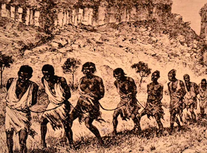 Millions of Africans were sold into slavery, ending up in the Caribbean and the Americas. Wikimedia Commons/Flickr