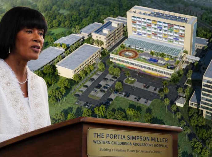 Prime Minister Andrew Holness announced Monday that the Western Children and Adolescent Hospital in Montego Bay will bear the name of the Most Honourable Portia Simpson Miller — the woman who conceived it.