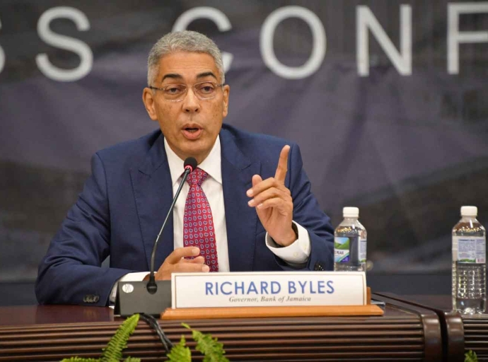 Outgoing Governor of the Bank of Jamaica, Richard Byles