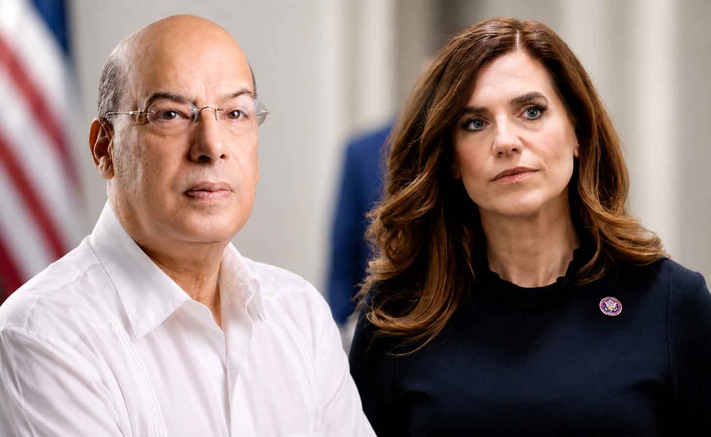 Antigua and Barbuda's Ambassador to the US, Sir Ronald Sanders and Congresswoman Nancy Mace of South Carolina.