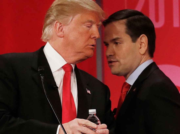 US President Donald Trump and Secretary of State Marco Rubio