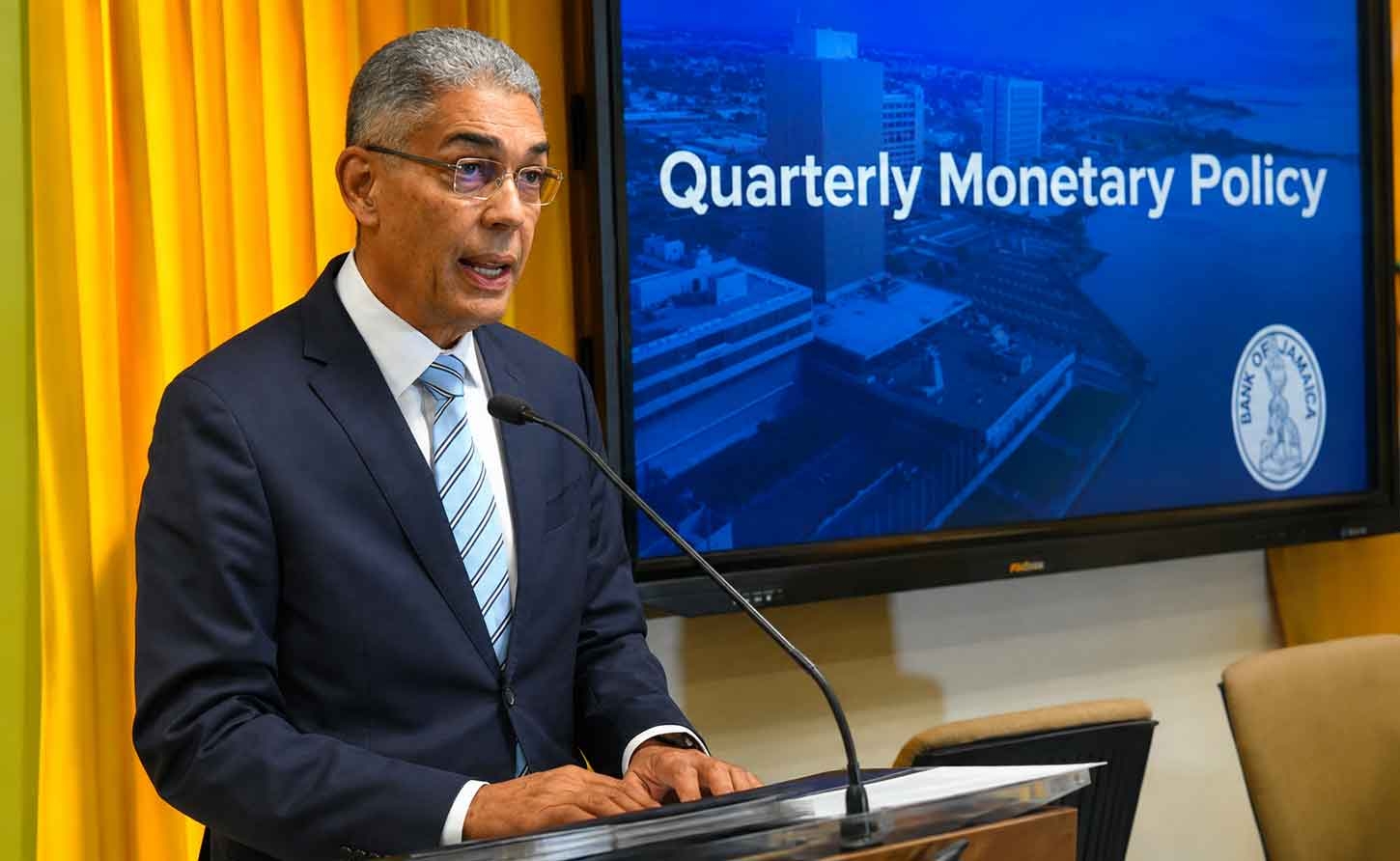 Outgoing Bank of Jamaica Governor Richard Byles