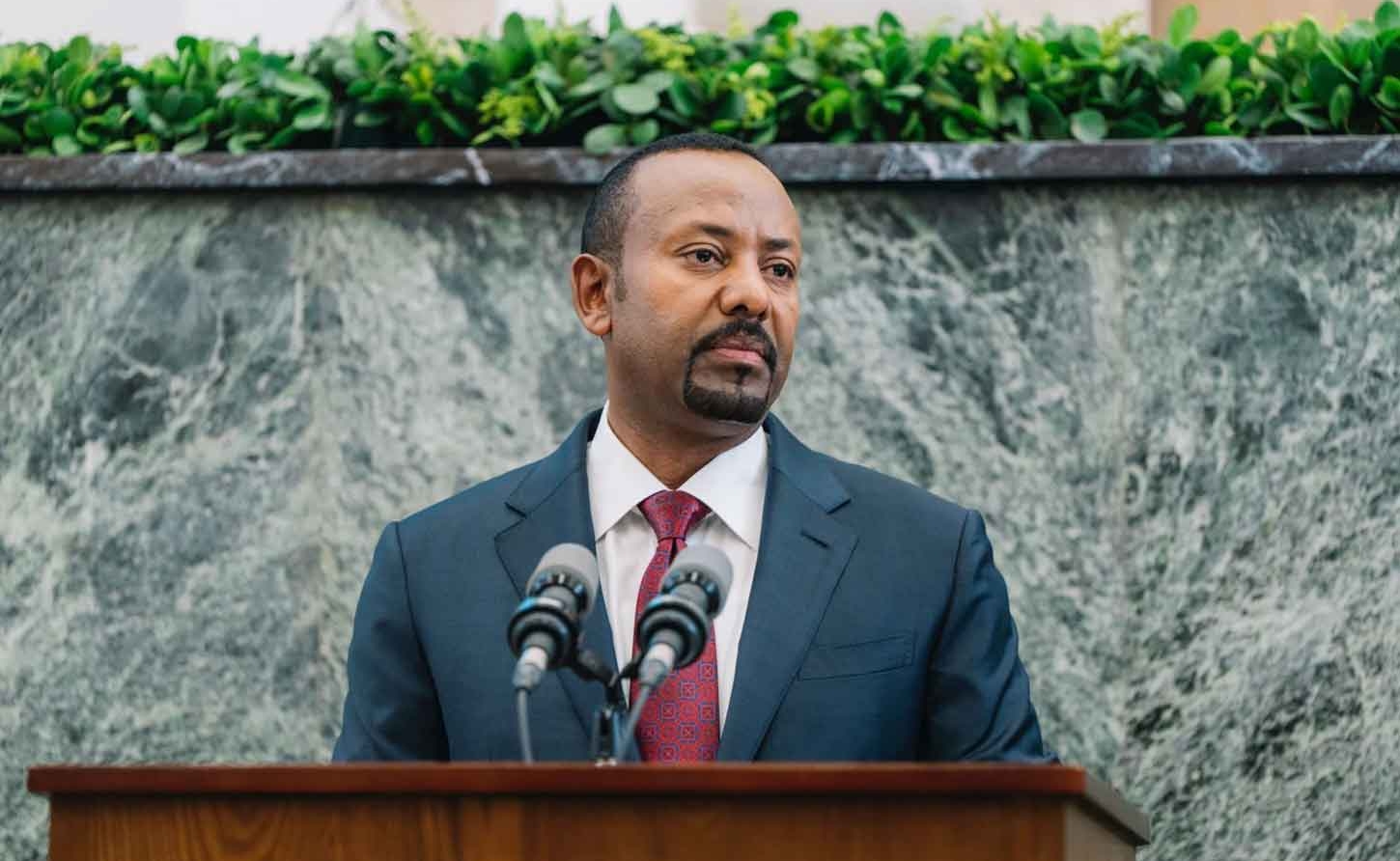 Ethipoia Prime Minister Abiy Ahmed speaks during a session of the Ethipoian Parliament in Addis Ababa on Monday October 5, 2026.