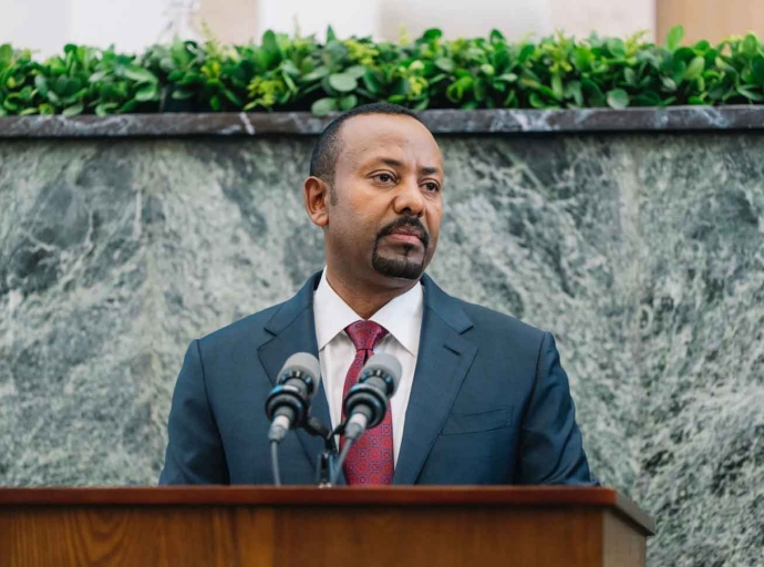 Ethipoia Prime Minister Abiy Ahmed speaks during a session of the Ethipoian Parliament in Addis Ababa on Monday October 5, 2026.