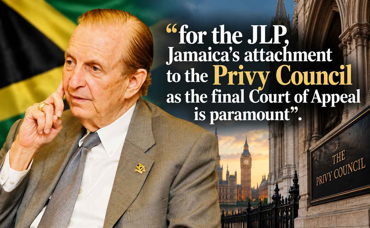 Former JLP leader and former Prime Minister of Jamaica, Edward Seaga who is quoted as saying "for the JLP Jamaica's attachment to the Privy Council as the final court of appeal is paramount".