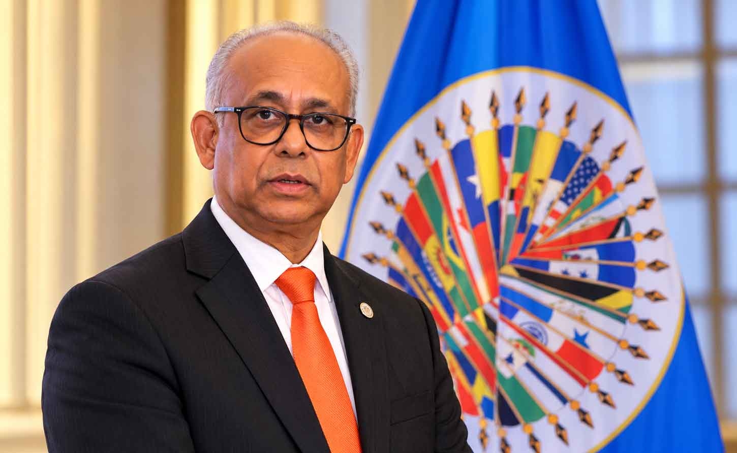 Secretary General of the Organization of American States (OAS), His Excellency Albert Ramdin delivers remarks at the opening of the regional anti-corruption conference, Corruption: A Common Threat to Societies and Development at the OAS headquarters in Washington, D.C. Wednesday October 21. 2026.| Derrick Scott Photo